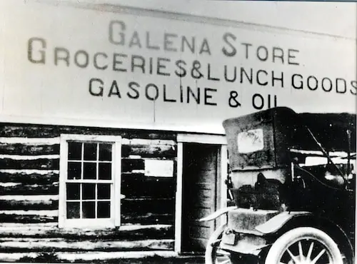 The old Galena Store: groceries, lunch goods, gasoline and oil